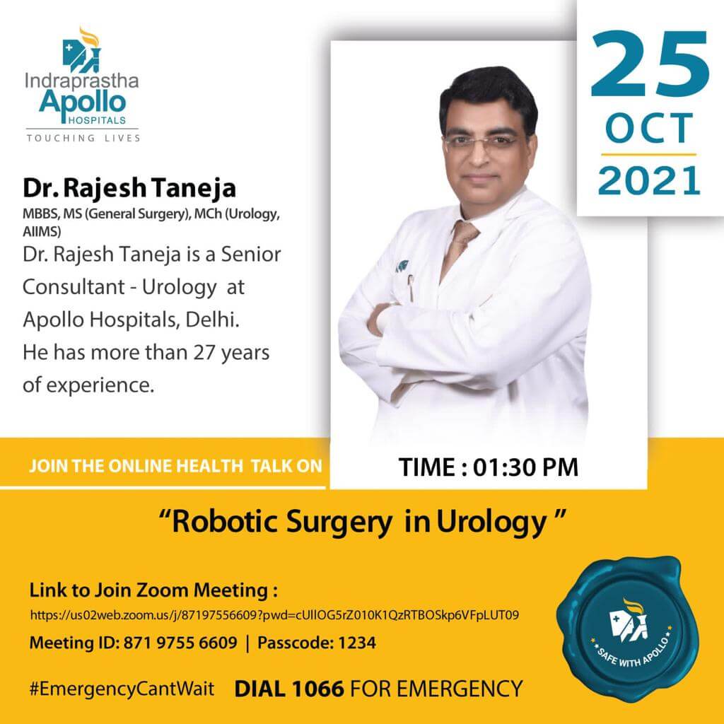 online talk on robotic sergery in urology