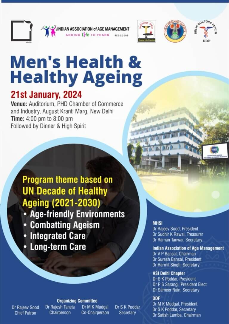 Men’s Health and Healthy Ageing